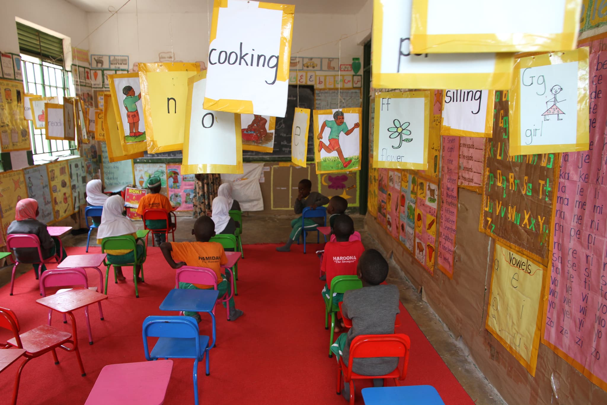 A classroom at the Muntada Aid supported school in Uganda